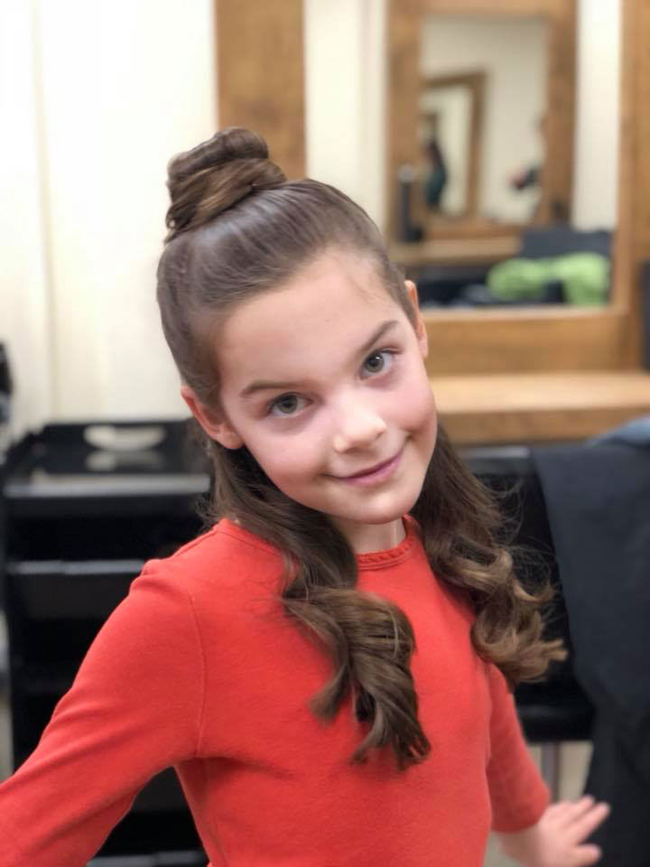 tied up hair